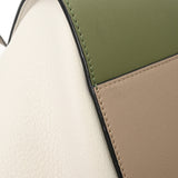LOEWE ロエベ ハンモック スモール ホワイト/ベージュ/カーキ レディース レザー 2WAYバッグ ABランク 中古 銀蔵