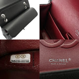 CHANEL シャネル マトラッセ Wフラップ Wチェーンショルダー 25 ブラック A01112 レディース キャビアスキン ショルダーバッグ Aランク 中古 銀蔵