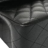 CHANEL シャネル マトラッセ Wフラップ Wチェーンショルダー 25 ブラック A01112 レディース キャビアスキン ショルダーバッグ Aランク 中古 銀蔵