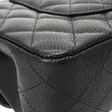 CHANEL シャネル マトラッセ Wフラップ Wチェーンショルダー 25 ブラック A01112 レディース キャビアスキン ショルダーバッグ Aランク 中古 銀蔵