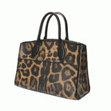 LOUIS VUITTON ルイヴィトン シティスティーマー レオパード ブラック/ブラウン レディース レザー 2WAYバッグ Bランク 中古 銀蔵