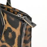 LOUIS VUITTON ルイヴィトン シティスティーマー レオパード ブラック/ブラウン レディース レザー 2WAYバッグ Bランク 中古 銀蔵