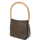 LOUIS VUITTON ルイヴィトン モノグラム ルーピング MM ブラウン M51146 レディース モノグラムキャンバス ショルダーバッグ Bランク 中古 銀蔵