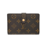 LOUIS VUITTON ルイヴィトン モノグラム ポルトフォイユ ヴィエノワ ブラウン M61674 レディース モノグラムキャンバス 二つ折り財布 Bランク 中古 銀蔵
