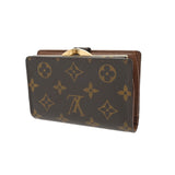 LOUIS VUITTON ルイヴィトン モノグラム ポルトフォイユ ヴィエノワ ブラウン M61674 レディース モノグラムキャンバス 二つ折り財布 Bランク 中古 銀蔵