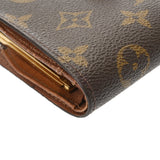 LOUIS VUITTON ルイヴィトン モノグラム ポルトフォイユ ヴィエノワ ブラウン M61674 レディース モノグラムキャンバス 二つ折り財布 Bランク 中古 銀蔵
