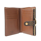 LOUIS VUITTON ルイヴィトン モノグラム ポルトフォイユ ヴィエノワ ブラウン M61674 レディース モノグラムキャンバス 二つ折り財布 Bランク 中古 銀蔵