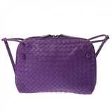 BOTTEGAVENETA ボッテガヴェネタ イントレチャート パープル ユニセックス レザー ショルダーバッグ Bランク 中古 銀蔵