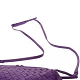 BOTTEGAVENETA ボッテガヴェネタ イントレチャート パープル ユニセックス レザー ショルダーバッグ Bランク 中古 銀蔵