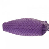 BOTTEGAVENETA ボッテガヴェネタ イントレチャート パープル ユニセックス レザー ショルダーバッグ Bランク 中古 銀蔵