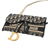 CHRISTIAN DIOR クリスチャンディオール ミニショルダーバッグ ブルー レディース キャンバス ショルダーバッグ Bランク 中古 銀蔵