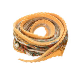 HERMES エルメス プリーツスカーフ オレンジ/マルチ レディース シルク100％ スカーフ Aランク 中古 銀蔵
