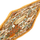 HERMES エルメス プリーツスカーフ オレンジ/マルチ レディース シルク100％ スカーフ Aランク 中古 銀蔵