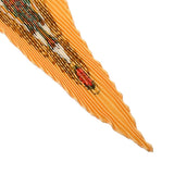 HERMES エルメス プリーツスカーフ オレンジ/マルチ レディース シルク100％ スカーフ Aランク 中古 銀蔵