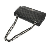 CHANEL シャネル マトラッセ Wフラップ Wチェーンショルダー 25 ブラック A01112 レディース ラムスキン ショルダーバッグ Aランク 中古 銀蔵