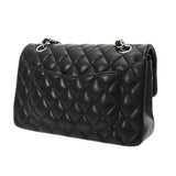 CHANEL シャネル マトラッセ WフラップWチェーンショルダー 23 ブラック A01113 レディース ラムスキン ショルダーバッグ ABランク 中古 銀蔵