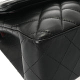CHANEL シャネル マトラッセ WフラップWチェーンショルダー 23 ブラック A01113 レディース ラムスキン ショルダーバッグ ABランク 中古 銀蔵