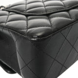 CHANEL シャネル マトラッセ WフラップWチェーンショルダー 23 ブラック A01113 レディース ラムスキン ショルダーバッグ ABランク 中古 銀蔵