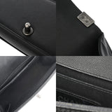 CHANEL シャネル ボーイシャネル Vステッチ チェーンショルダー 20cm ブラック A67085 レディース キャビアスキン ショルダーバッグ ABランク 中古 銀蔵