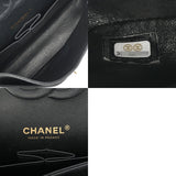 CHANEL シャネル マトラッセ Wフラップ Wチェーンショルダー 25 Vステッチ ブラック A01112 レディース キャビアスキン ショルダーバッグ ABランク 中古 銀蔵