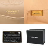 CHANEL シャネル マトラッセ Wフラップ Wチェーンショルダー 25 ベージュ A01112 レディース ラムスキン ショルダーバッグ Aランク 中古 銀蔵
