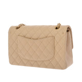 CHANEL シャネル マトラッセ Wフラップ Wチェーンショルダー 25 ベージュ A01112 レディース ラムスキン ショルダーバッグ Aランク 中古 銀蔵