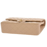 CHANEL シャネル マトラッセ Wフラップ Wチェーンショルダー 25 ベージュ A01112 レディース ラムスキン ショルダーバッグ Aランク 中古 銀蔵
