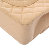 CHANEL シャネル マトラッセ Wフラップ Wチェーンショルダー 25 ベージュ A01112 レディース ラムスキン ショルダーバッグ Aランク 中古 銀蔵