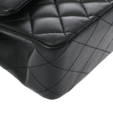 CHANEL シャネル マトラッセ Wフラップ Wチェーンショルダー 25 ブラック A01112 レディース ラムスキン ショルダーバッグ Aランク 中古 銀蔵