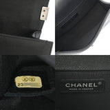 CHANEL シャネル ボーイシャネル チェーンショルダー 20cm ブラック A67085 レディース キャビアスキン ショルダーバッグ Aランク 中古 銀蔵