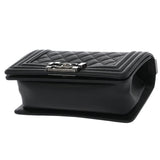 CHANEL シャネル ボーイシャネル チェーンショルダー 20cm ブラック A67085 レディース キャビアスキン ショルダーバッグ Aランク 中古 銀蔵
