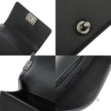 CHANEL シャネル ボーイシャネル チェーンショルダー 20cm ブラック A67085 レディース キャビアスキン ショルダーバッグ Aランク 中古 銀蔵