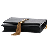 SAINT LAURENT サンローラン ケイトタッセルスモール ブラック 474366 レディース グレインドプードルレザー ショルダーバッグ Aランク 中古 銀蔵