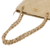 CHANEL シャネル マトラッセ チェーンショルダーバッグ ベージュ A16178 レディース キャビアスキン ショルダーバッグ ABランク 中古 銀蔵