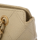 CHANEL シャネル マトラッセ チェーンショルダーバッグ ベージュ A16178 レディース キャビアスキン ショルダーバッグ ABランク 中古 銀蔵