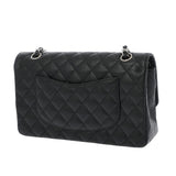 CHANEL シャネル マトラッセ Wフラップ Wチェーンショルダー 25 ブラック A01112 レディース キャビアスキン ショルダーバッグ ABランク 中古 銀蔵