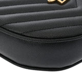 SAINT LAURENT サンローラン ヴィニル チェーンショルダー ブラック レディース レザー ショルダーバッグ Aランク 中古 銀蔵