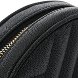 SAINT LAURENT サンローラン ヴィニル チェーンショルダー ブラック レディース レザー ショルダーバッグ Aランク 中古 銀蔵