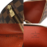 LOUIS VUITTON ルイヴィトン ダミエ パピヨン GM ブラウン レッド N51303 レディース ダミエキャンバス ハンドバッグ Aランク 中古 銀蔵