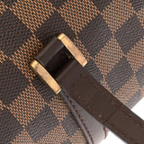LOUIS VUITTON ルイヴィトン ダミエ パピヨン GM ブラウン レッド N51303 レディース ダミエキャンバス ハンドバッグ Aランク 中古 銀蔵