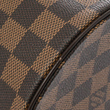 LOUIS VUITTON ルイヴィトン ダミエ パピヨン GM ブラウン レッド N51303 レディース ダミエキャンバス ハンドバッグ Aランク 中古 銀蔵