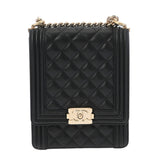 CHANEL シャネル チェーンショルダー ブラック AS0130 レディース キャビアスキン ショルダーバッグ Aランク 中古 銀蔵