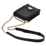 CHANEL シャネル チェーンショルダー ブラック AS0130 レディース キャビアスキン ショルダーバッグ Aランク 中古 銀蔵