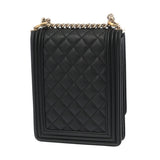 CHANEL シャネル チェーンショルダー ブラック AS0130 レディース ラムスキン ショルダーバッグ Aランク 中古 銀蔵