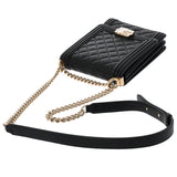 CHANEL シャネル チェーンショルダー ブラック AS0130 レディース ラムスキン ショルダーバッグ Aランク 中古 銀蔵
