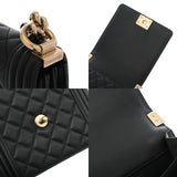 CHANEL シャネル チェーンショルダー ブラック AS0130 レディース ラムスキン ショルダーバッグ Aランク 中古 銀蔵