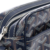 GOYARD ゴヤール カップヴェール PM ネイビーブルー CAPVE2MLTY12CL12P レディース PVC レザー ショルダーバッグ Aランク 中古 銀蔵