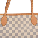 LOUIS VUITTON ルイヴィトン ダミエアズール ネヴァーフル MM ホワイト N51107 レディース ダミエアズールキャンバス トートバッグ Bランク 中古 銀蔵