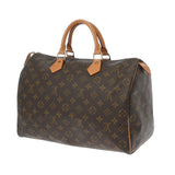 LOUIS VUITTON ルイヴィトン モノグラム スピーディ 35 ブラウン M41524 レディース モノグラムキャンバス ハンドバッグ Bランク 中古 銀蔵
