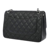 CHANEL シャネル マトラッセ WフラップWチェーンショルダー 30cm ブラック A58600 レディース ラムスキン ショルダーバッグ Aランク 中古 銀蔵